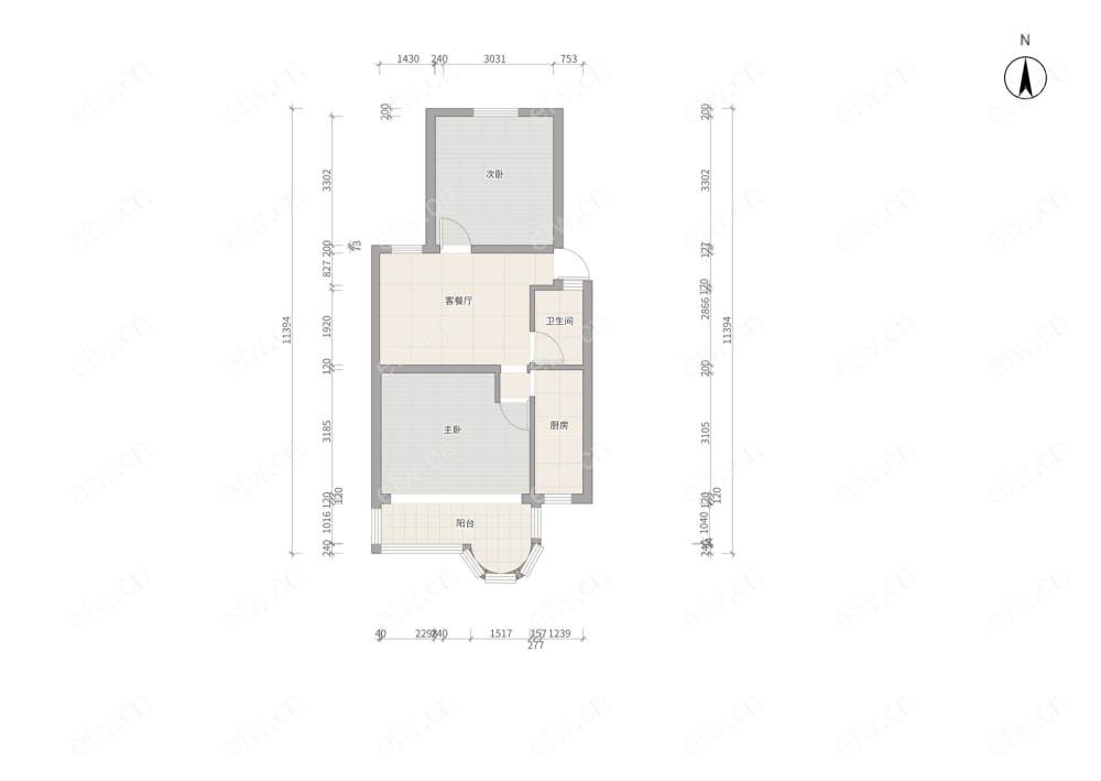 芦庄一区 2室2厅精装修