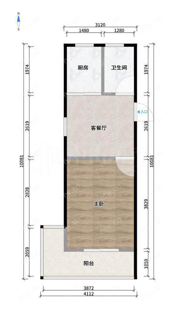 惠龙新村 1室1厅