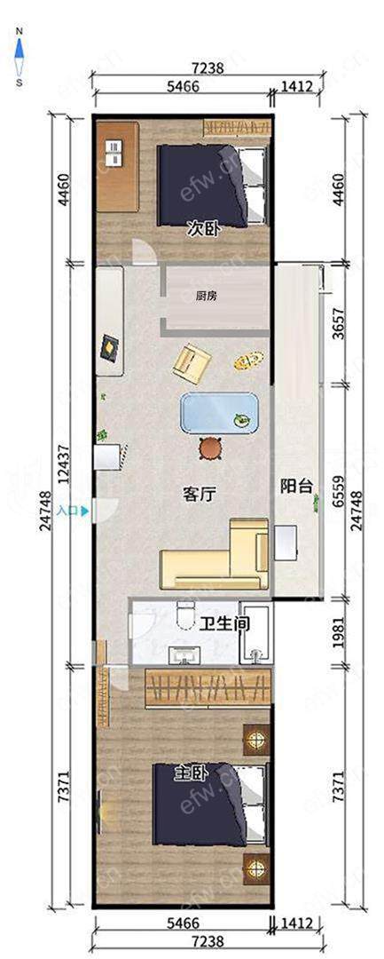 赛维拉融域 2室2厅