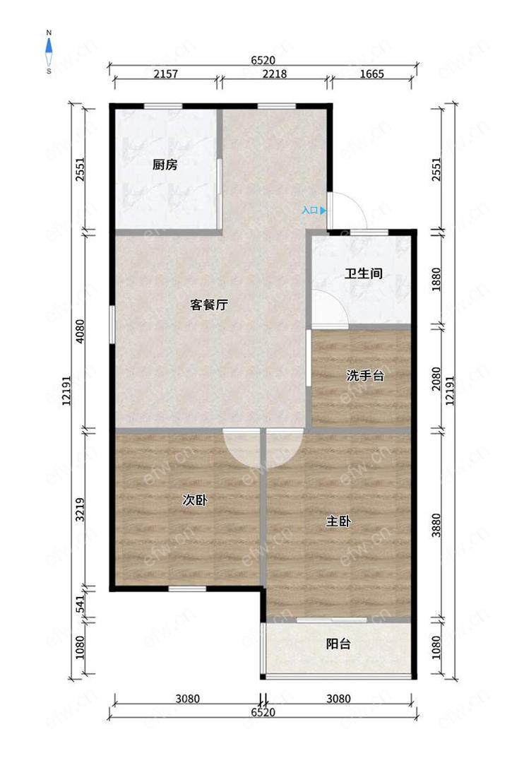 惠龙新村 2房 全明户型 另送家电