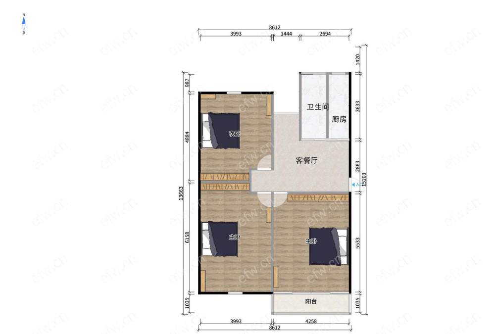 五河新村简单装修自住