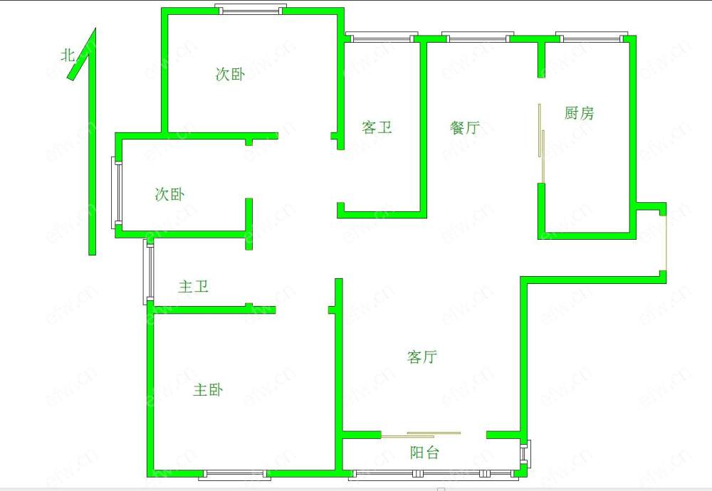 宏诚花园(东城府) 3室2厅