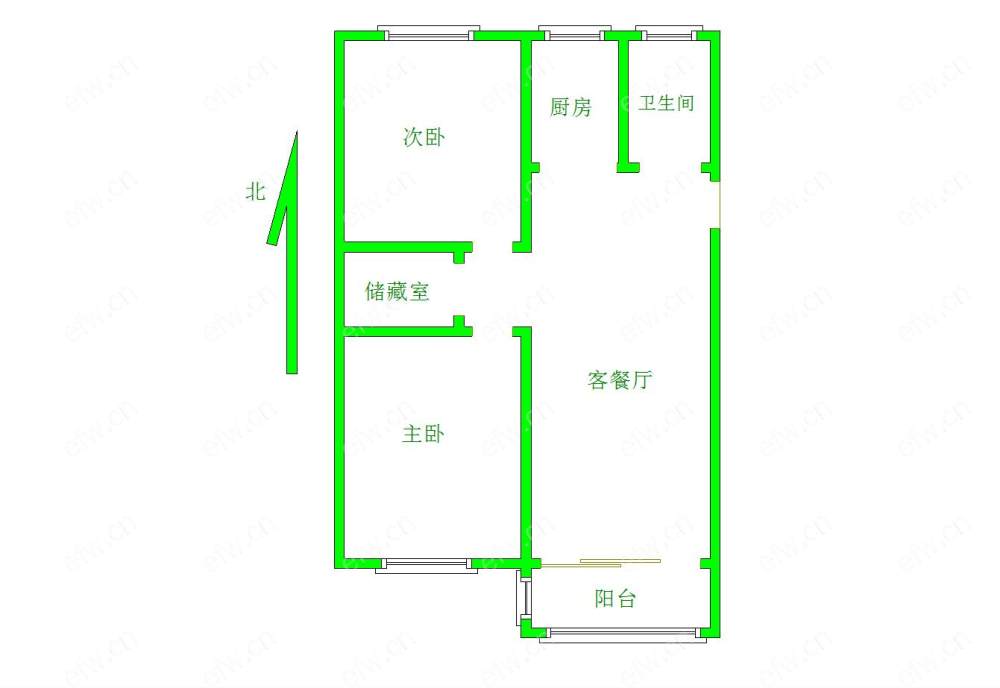 蠡溪路 2室2厅1卫