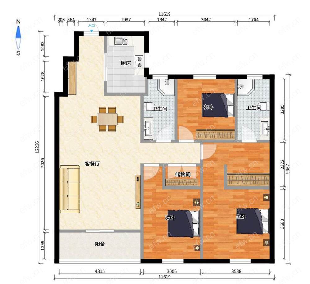 总价低一套五恒科技住宅，南面蠡湖