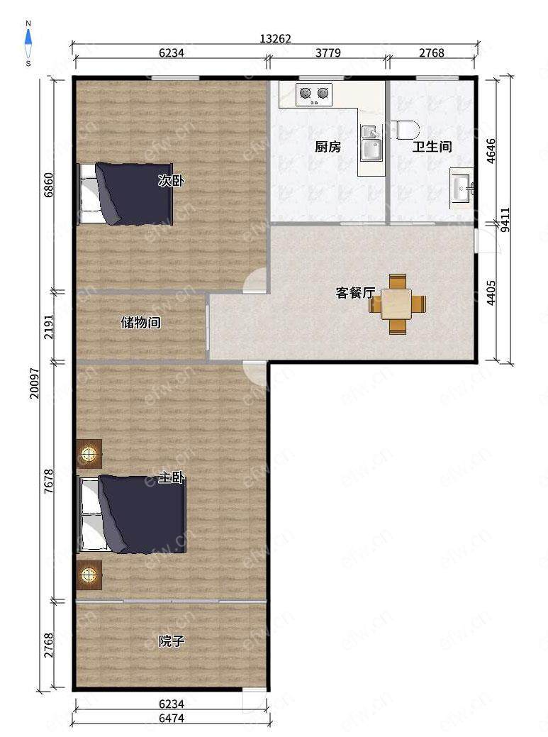 市繁华地段 价低急售 棉花巷 二房一楼带个小院