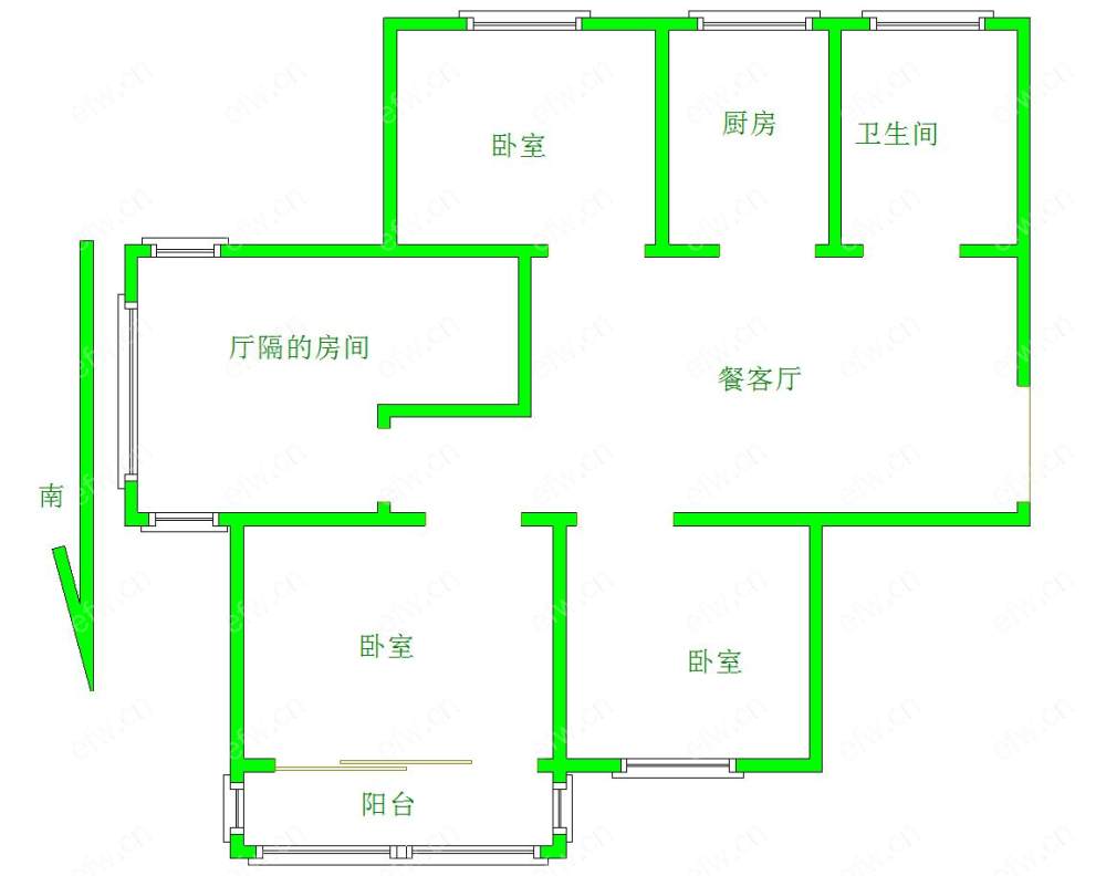 丰涵家园 3室2厅!!!!