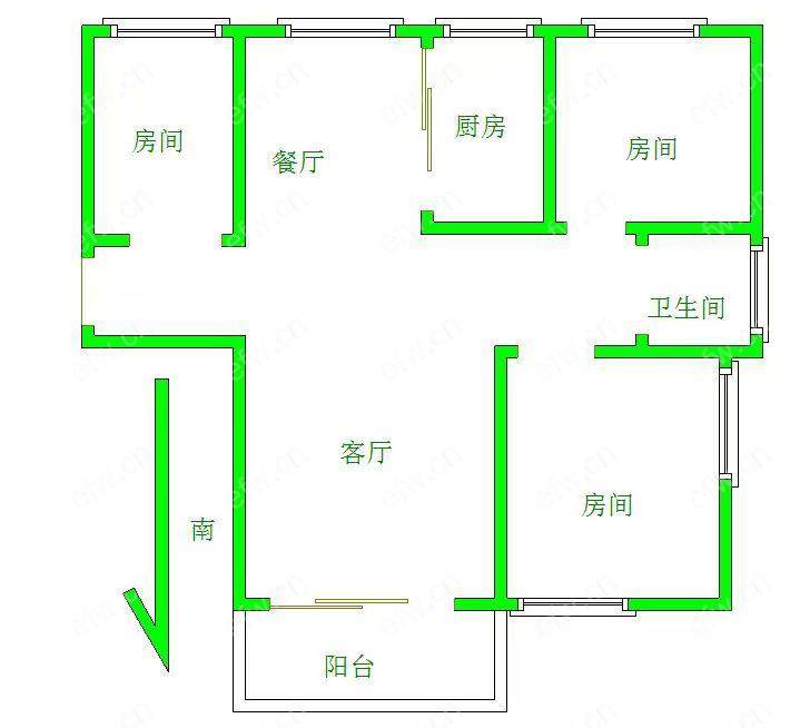 明发际新城(水岸雅苑) 3室2厅