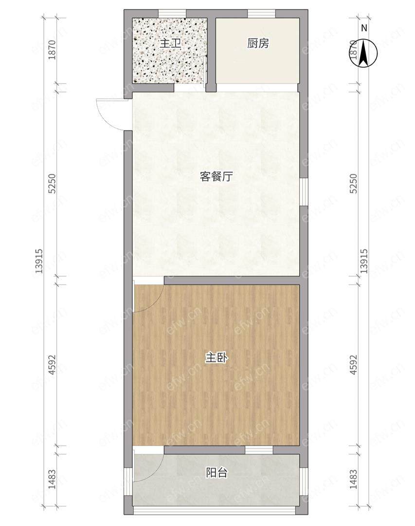 庄前新村（49-115） 1室1厅