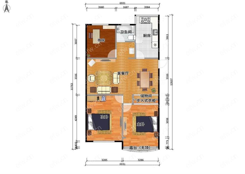 溪南新村（376-458）精装3室  随时看房 拎包入住