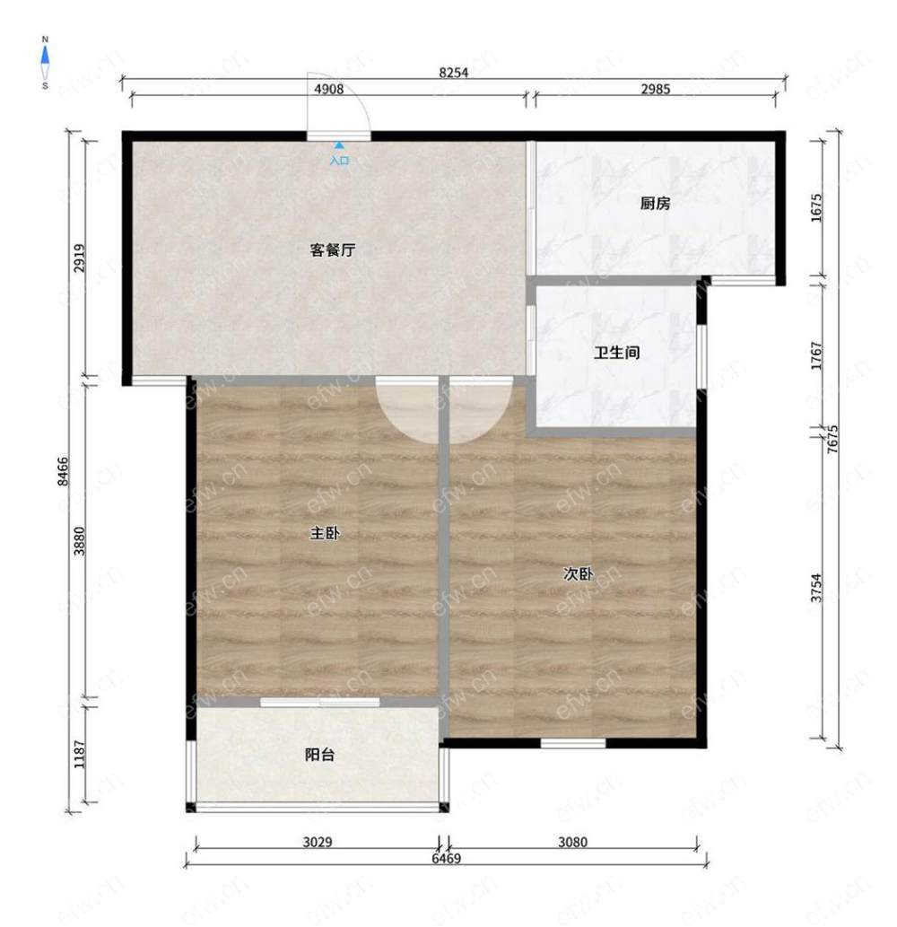 惠景家园 2室2厅位置