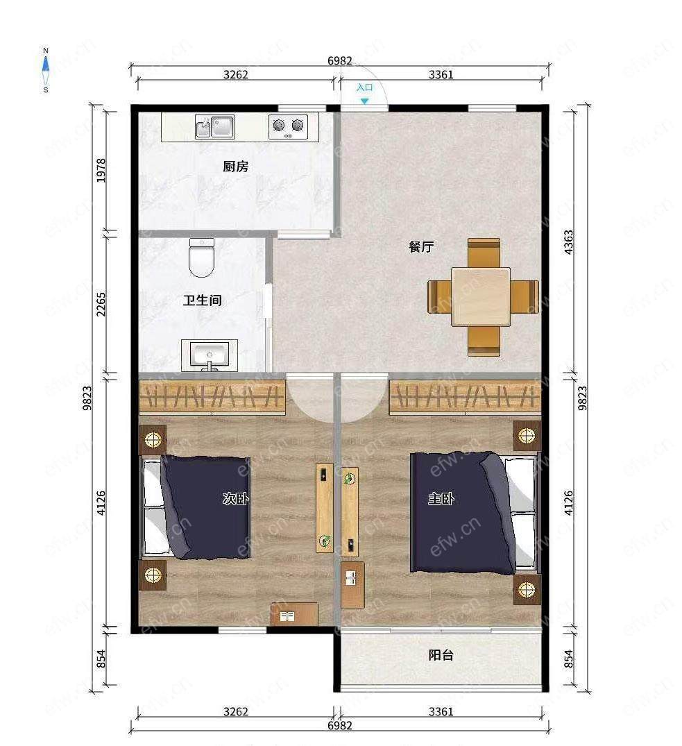 通德桥 开源路 二房朝南 楼梯房