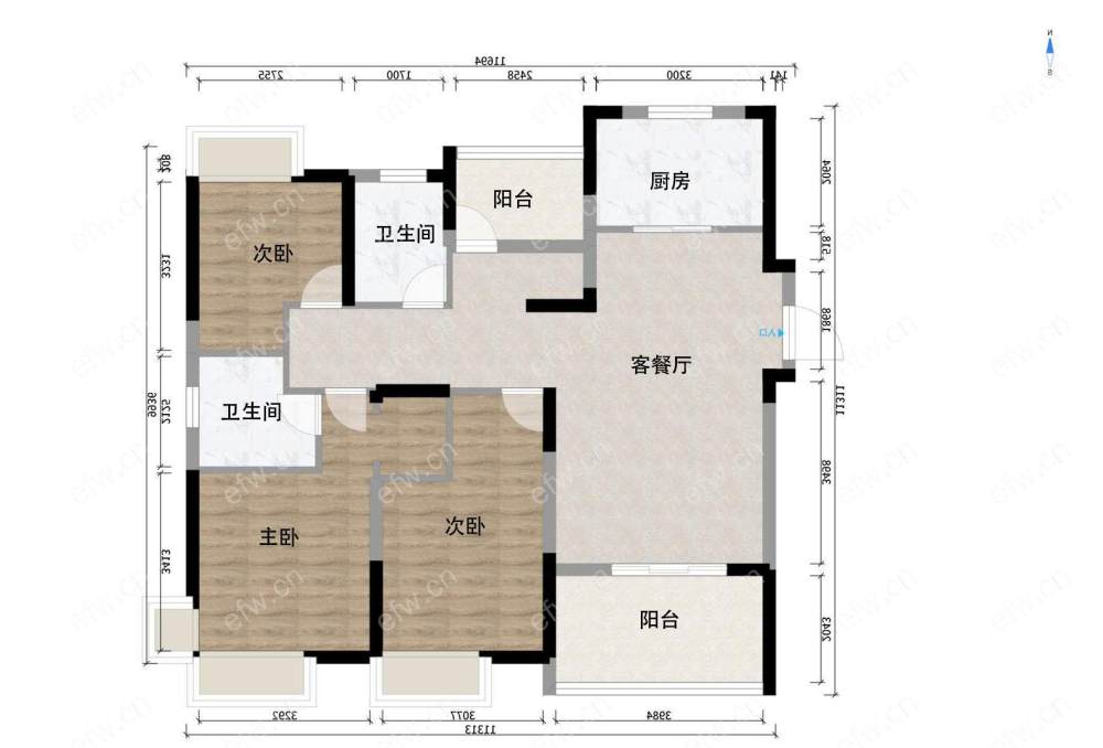 吉宝豪装四房 品牌装修 品牌家具 拎包入住