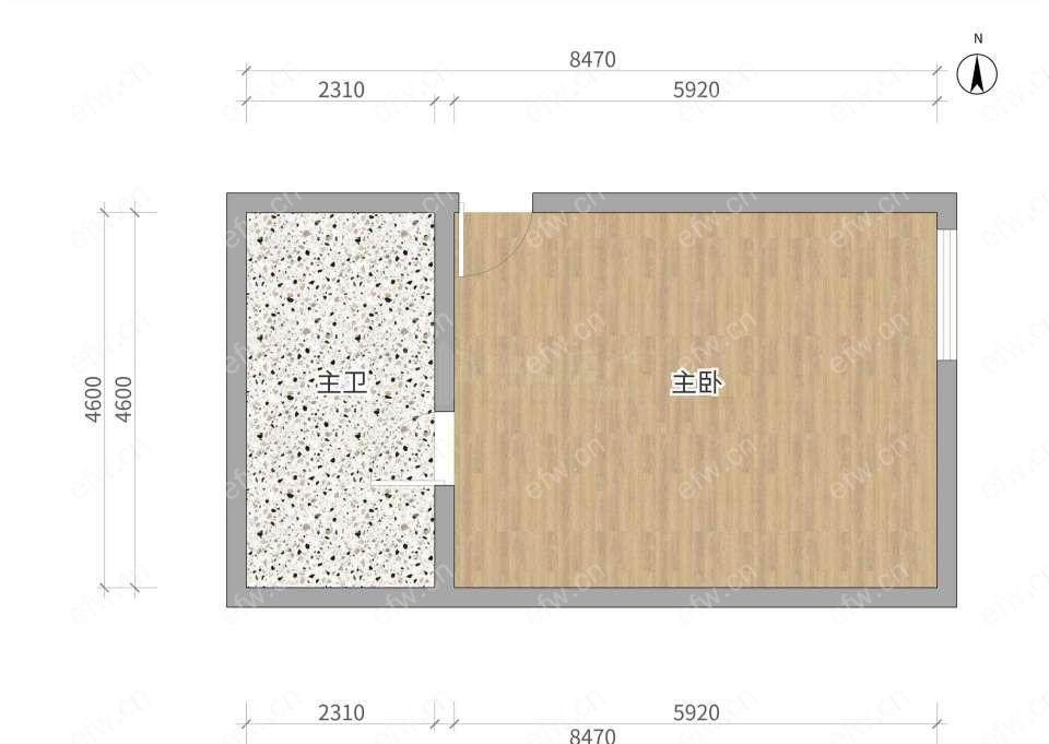 圆融广场（融禾花苑）1室1厅民丰地铁站200米拎包入住 精装修采光好 大型超市1900元