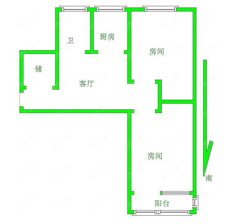 江阴巷中间楼层两房 看房有钥匙