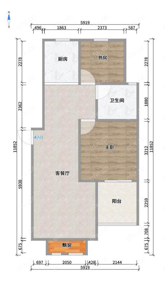 海尚映象（阅山花园） 2室2厅