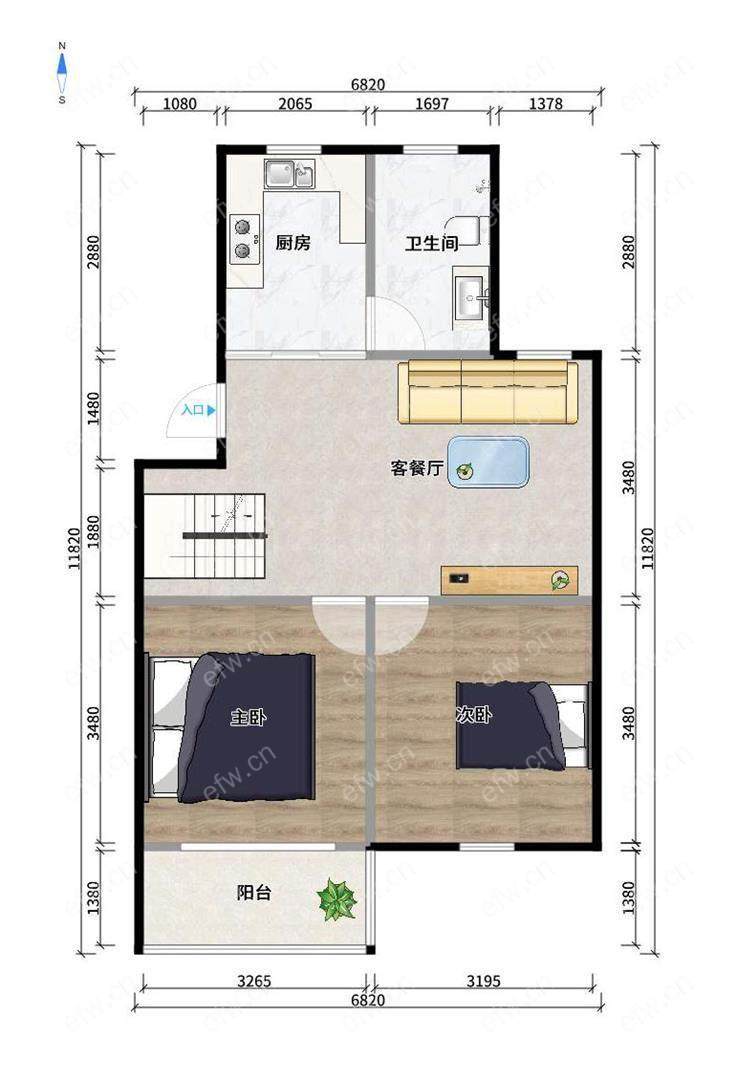 惠麓苑4室2卫拎包入住