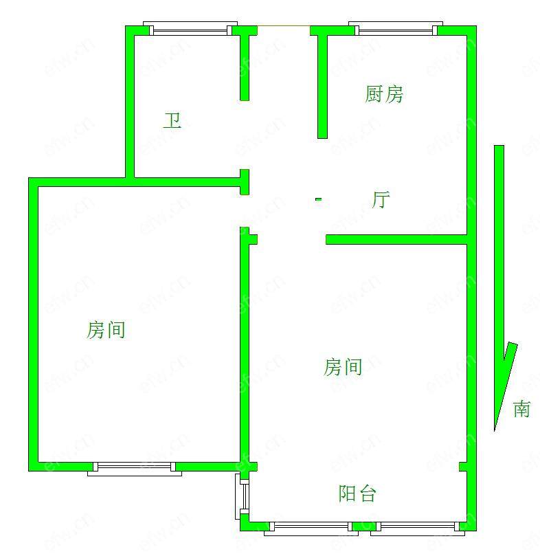 南禅寺新开河精装 朝南两房