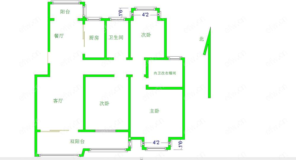 红山花园  精装三房双阳台