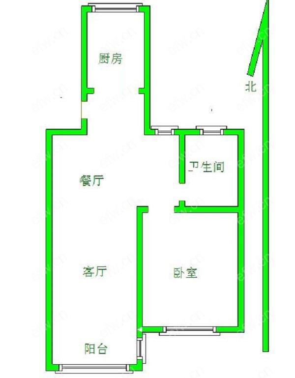 景丽东苑 经典2房 东边户 全明 精装修！