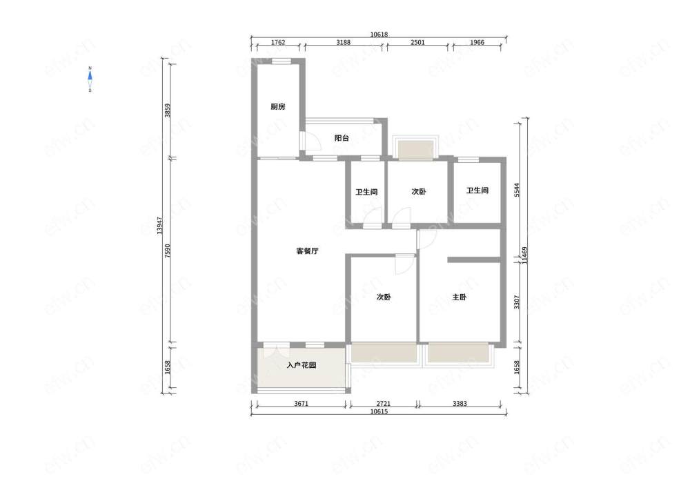 恒大翡翠公园（熙悦府） 3室2厅