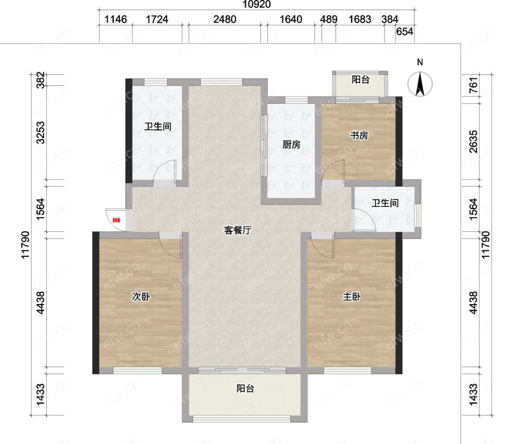 省锡中分校 天润园中间楼层全装三房诚意出