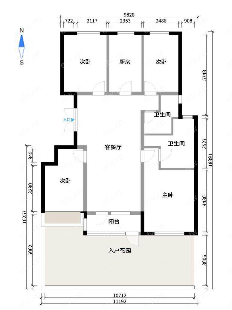 新力朗诗熙华府 4室2厅