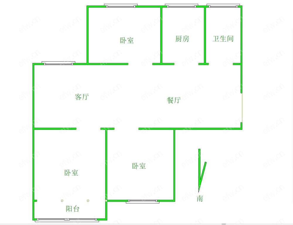 丰涵家园位置好，环境优雅，119.4平米精装3房