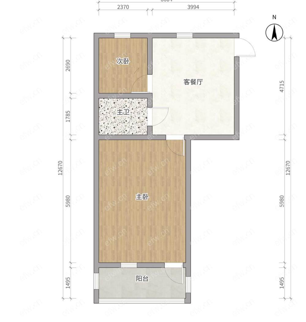 庄前新村（1-48号） 2室1厅