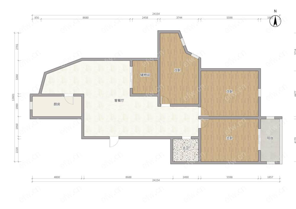 建华新村 3室2厅 精装拎包入住