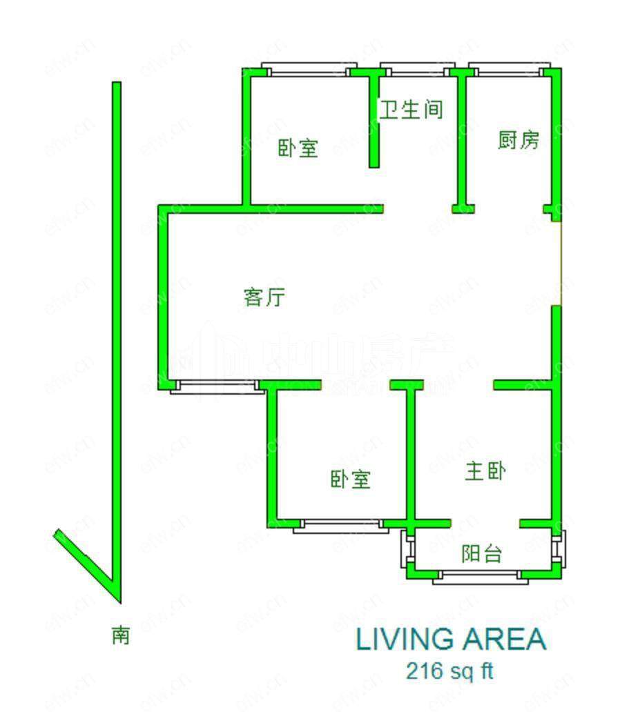 长宁苑四区精装修大三房