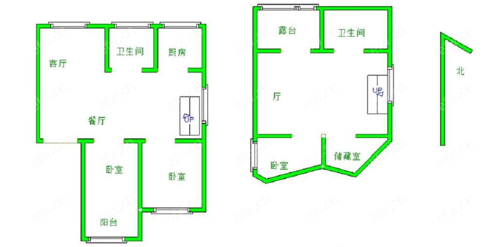 天河小区 4室2厅  精装修 带阁楼