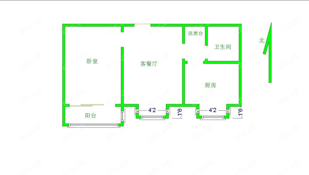 隐秀苑 1室1厅 精装中间 紧临四号沿线