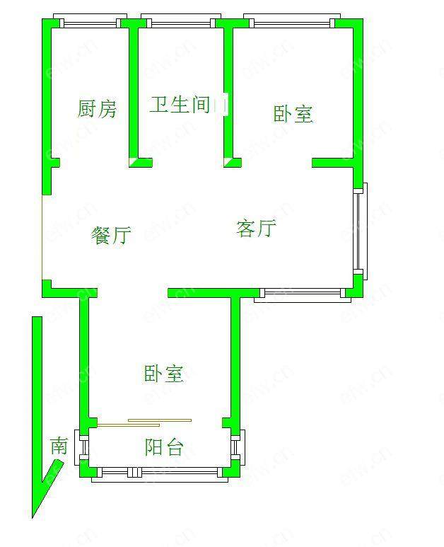 龙塘家园 2房 全明户型 另送家电