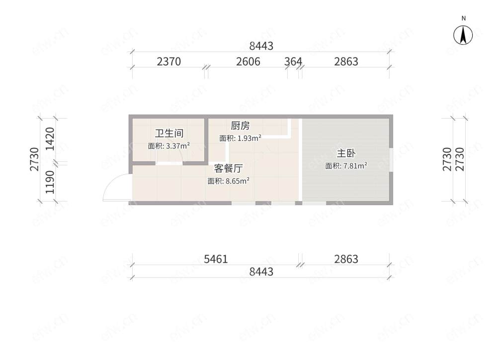 精装复式5.2米挑高