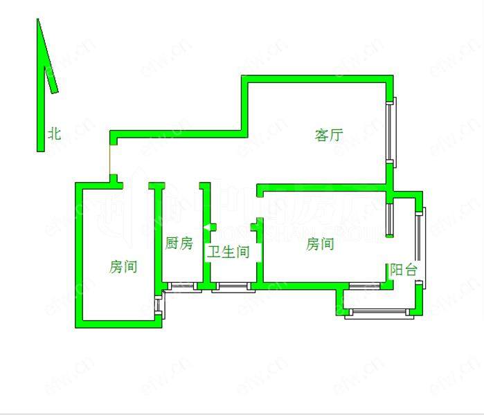 人民医院五星家园电梯两房毛坯两房