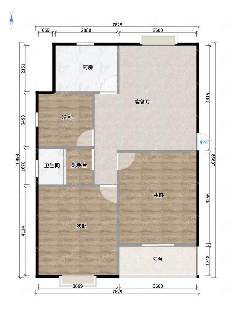 双河苑 3室1厅1卫