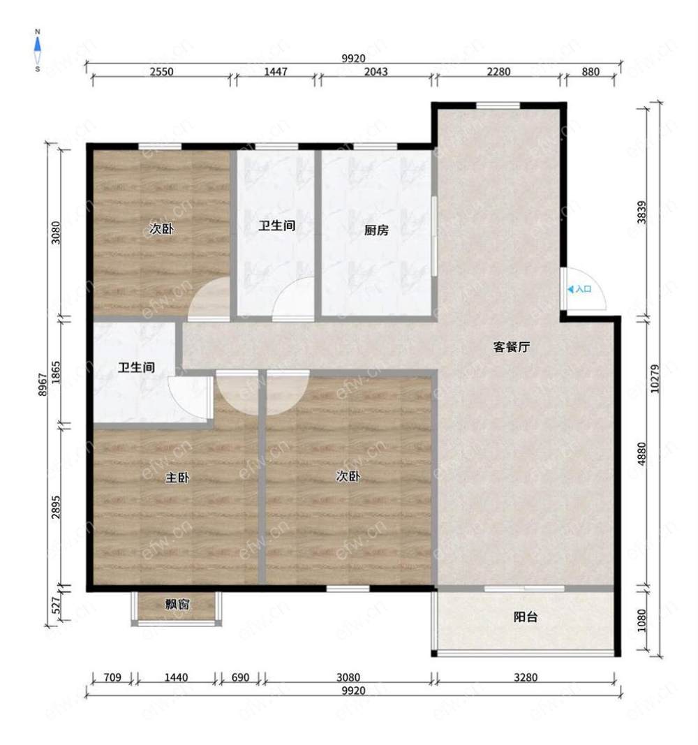 精装修大三房中间楼层家居家电全留