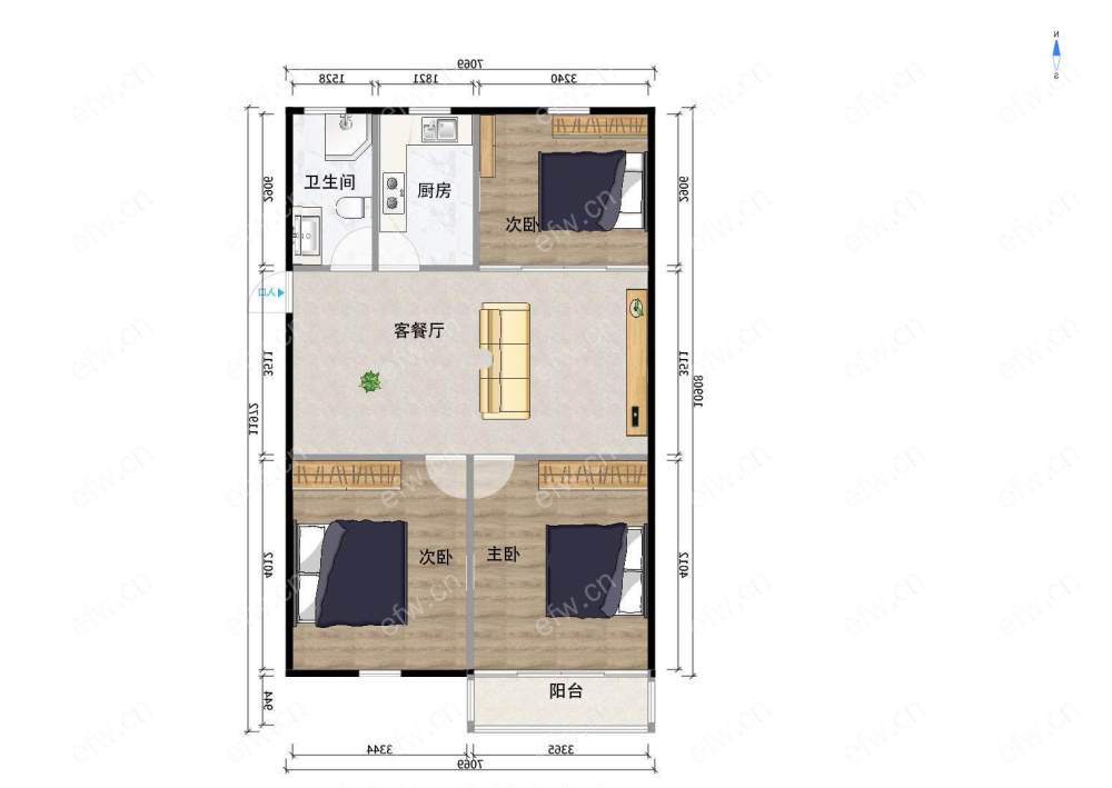 village  精装room房 近地铁口  房东诚售