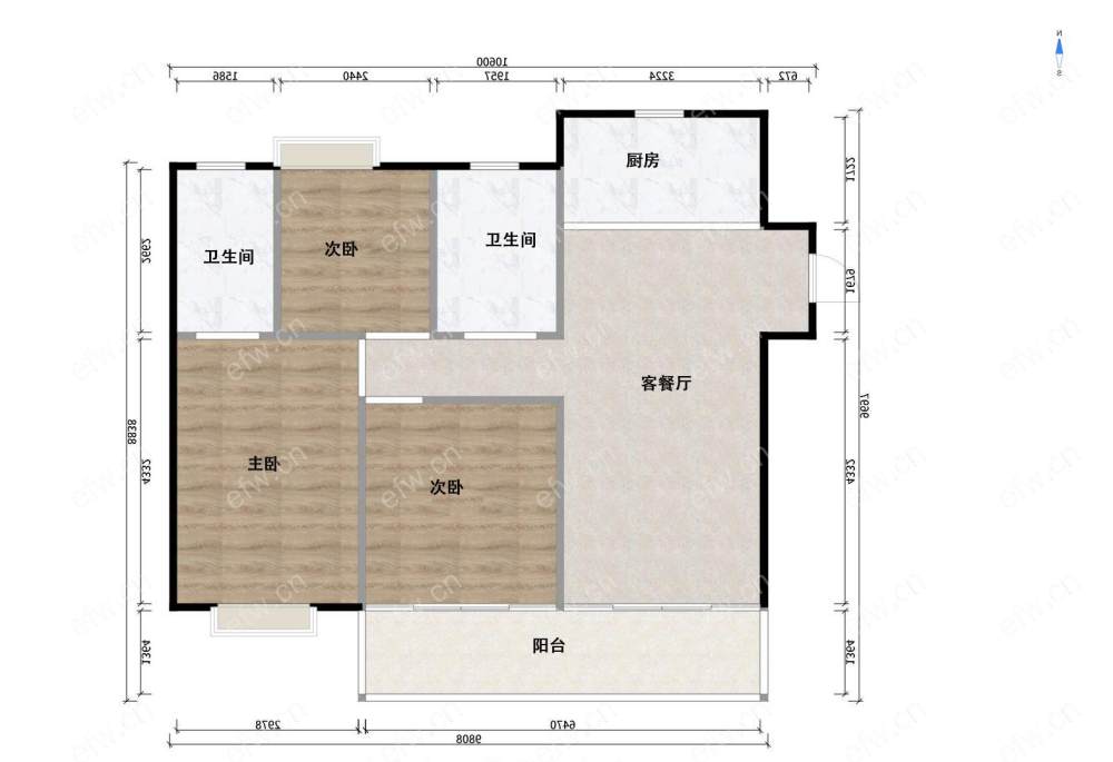 市  民丰地铁口  3房2卫 双阳台 次新房 诚心出售 价格好谈