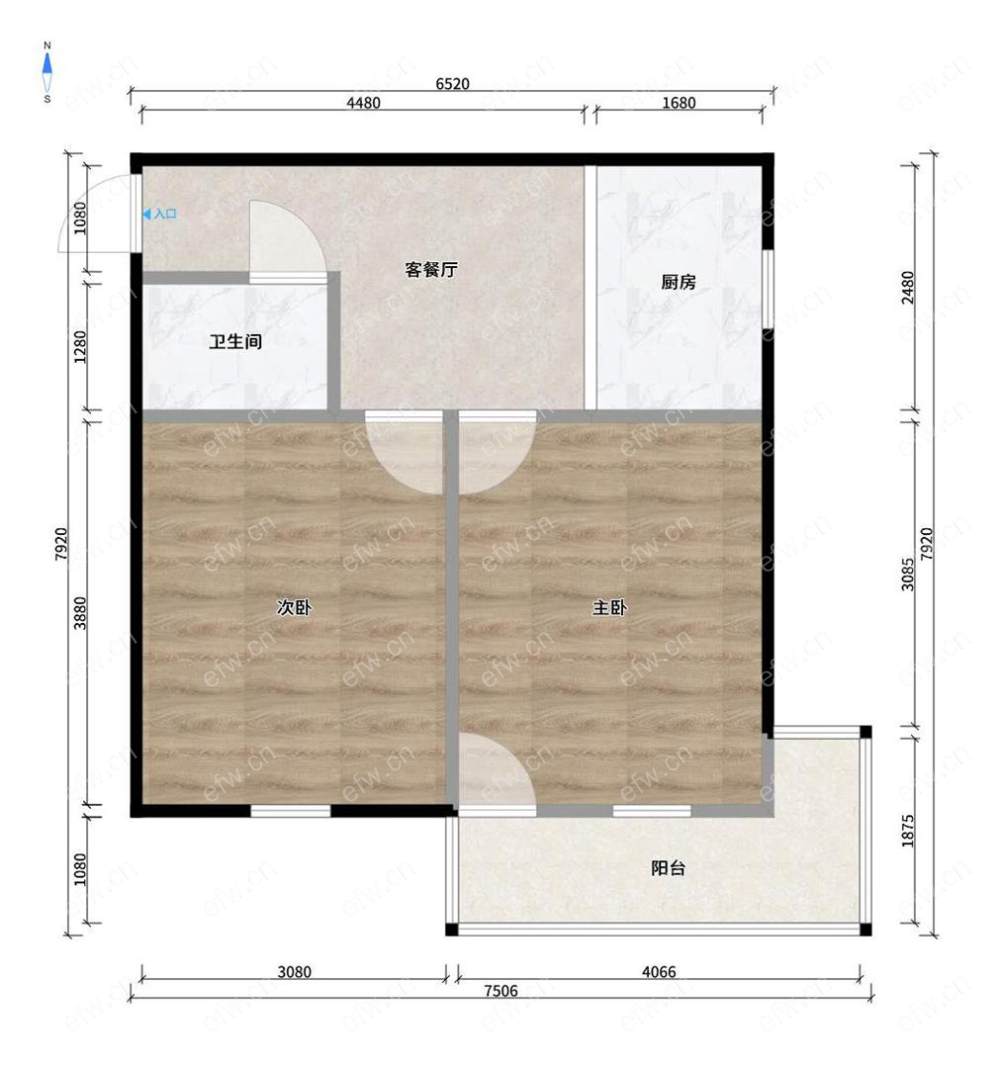 惠华新村 2室1厅