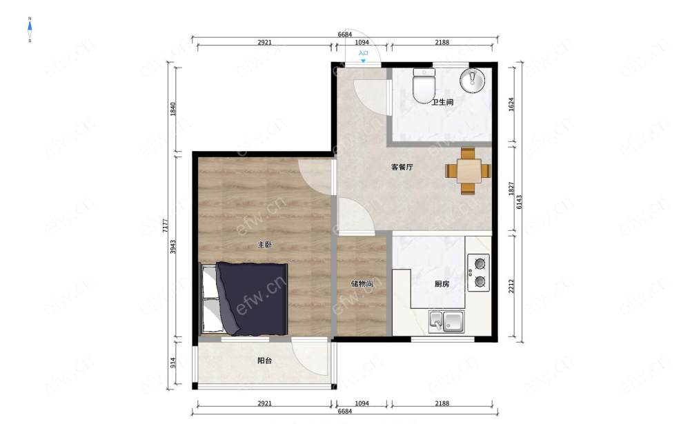 婚装全明东边户room房,village 格局工整合理