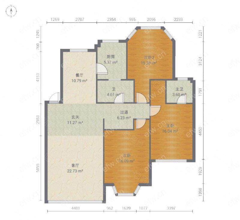 village room房 全明户型 另送家电