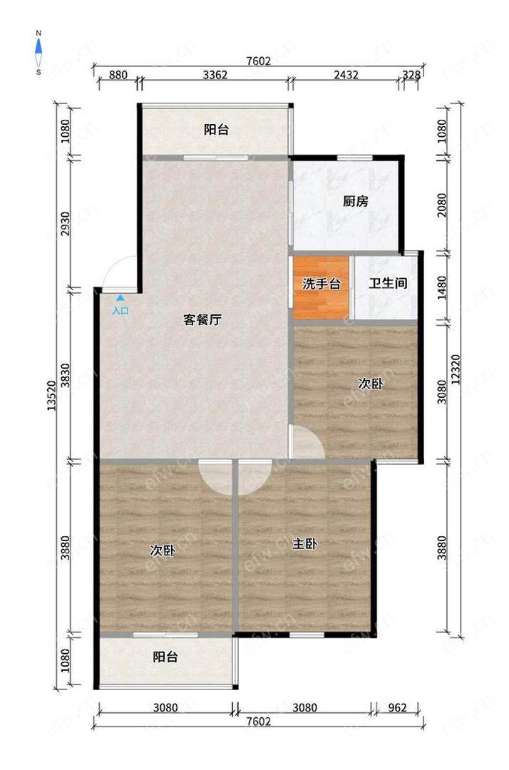 红五月教工住宅 3房 全明户型 另送家电