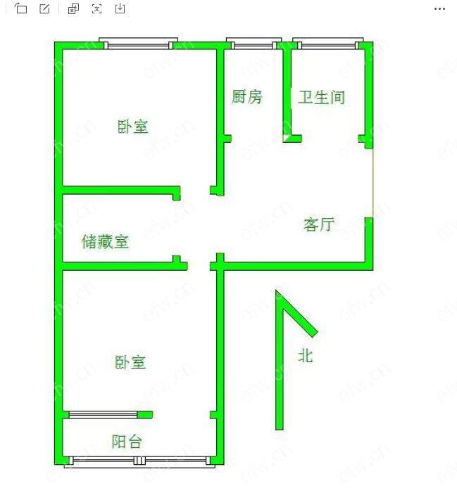 锡澄三村位置好，环境优雅，66.32平米精装2房