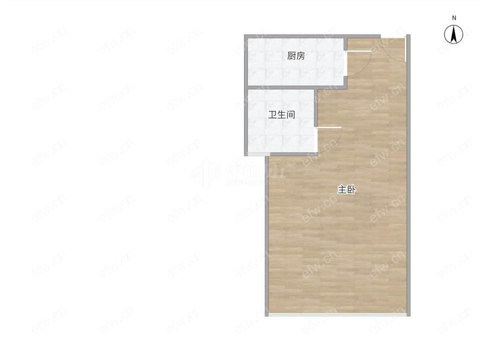万荟城位置好，环境优雅，45.6平米精装1房