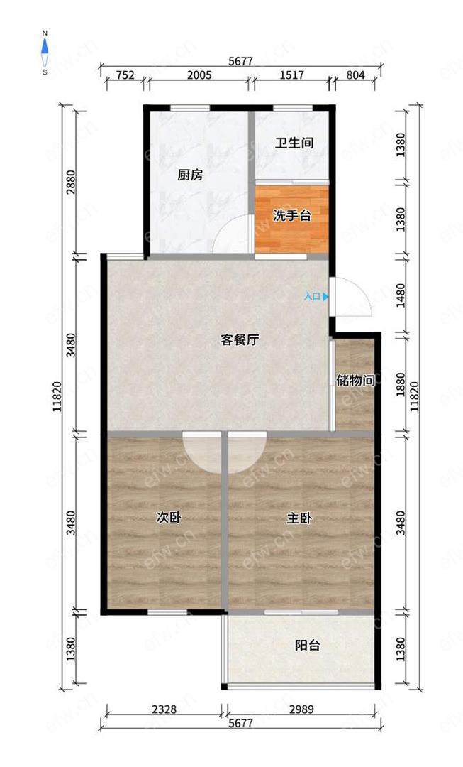 惠麓苑 2房 全明户型 另送家电