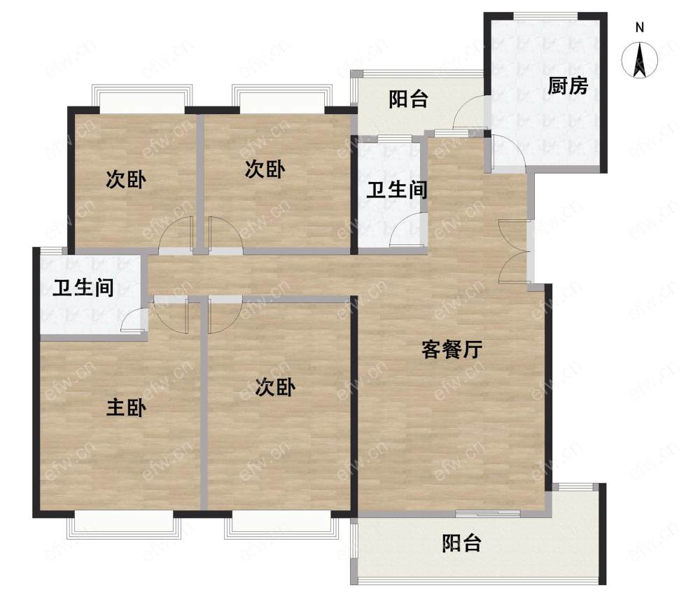 天一城 4房 全明户型 另送家电