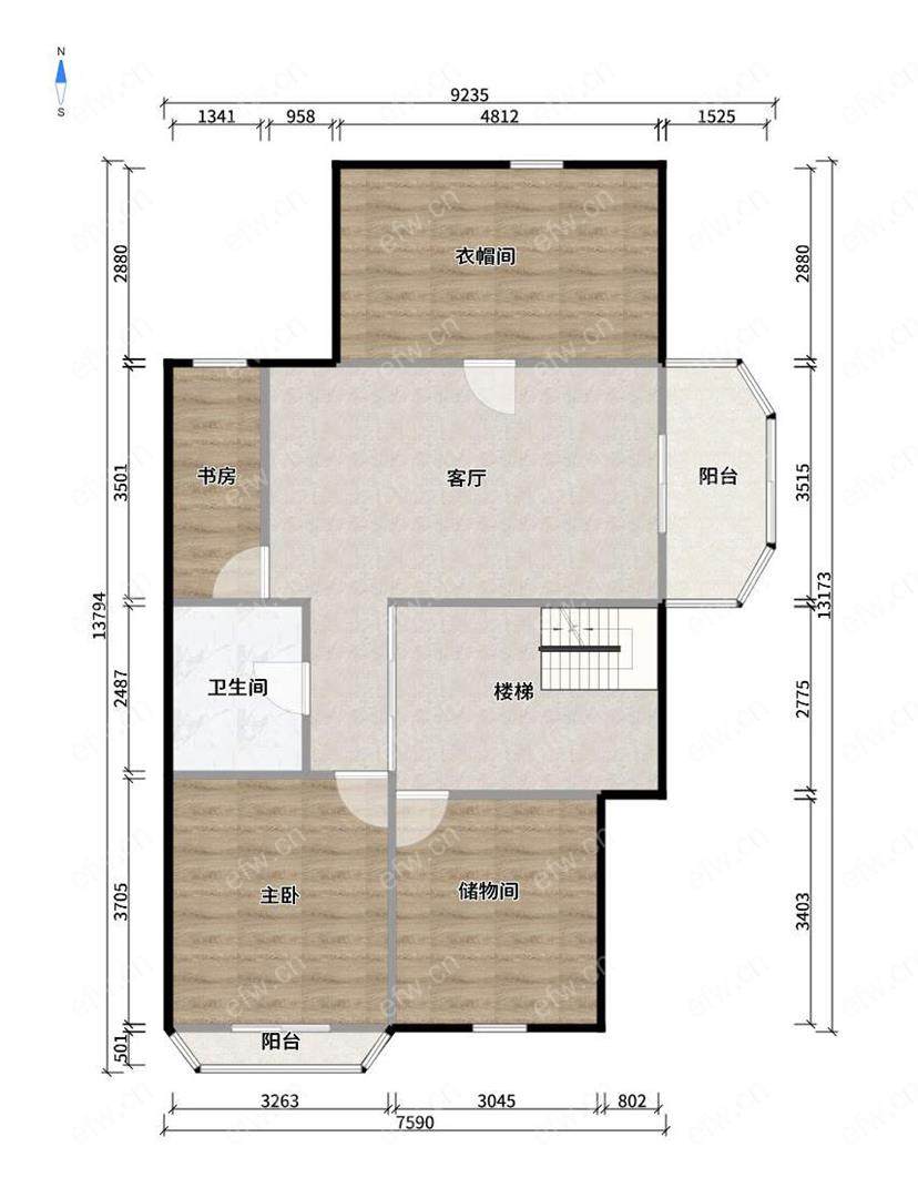 惠泉花园 5房3卫  顶带阁带电梯