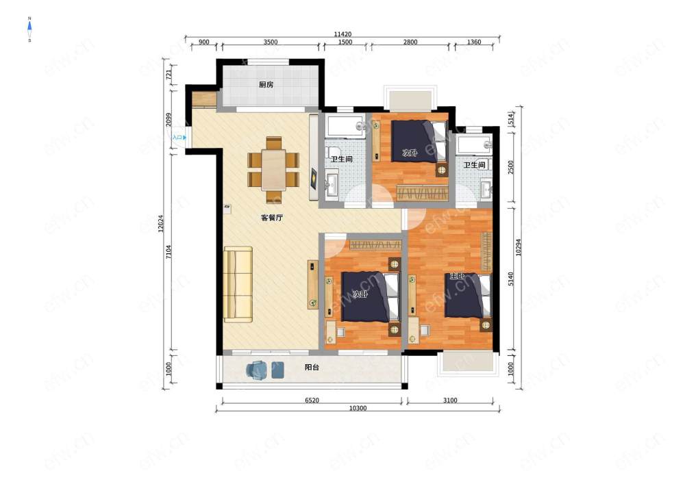 自住精装修 空调 墙暖 拎包入住 视野开阔 看房方便