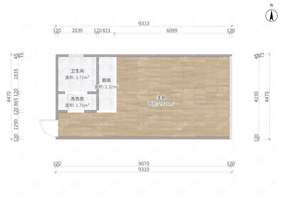 明发商业广场 1房 全明户型 另送家电